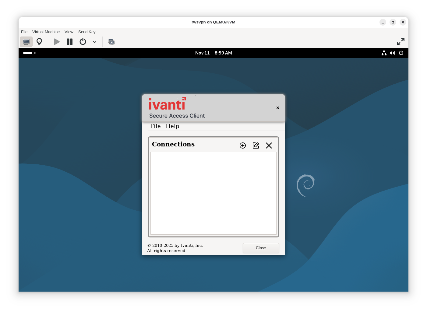 Ivanti VPN screenshot 