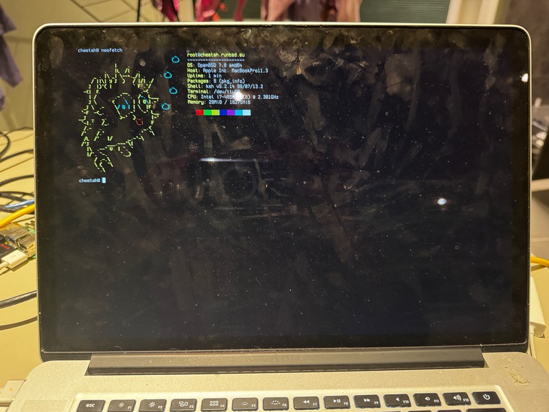 MBP Cheetah running OpenBSD 7.8